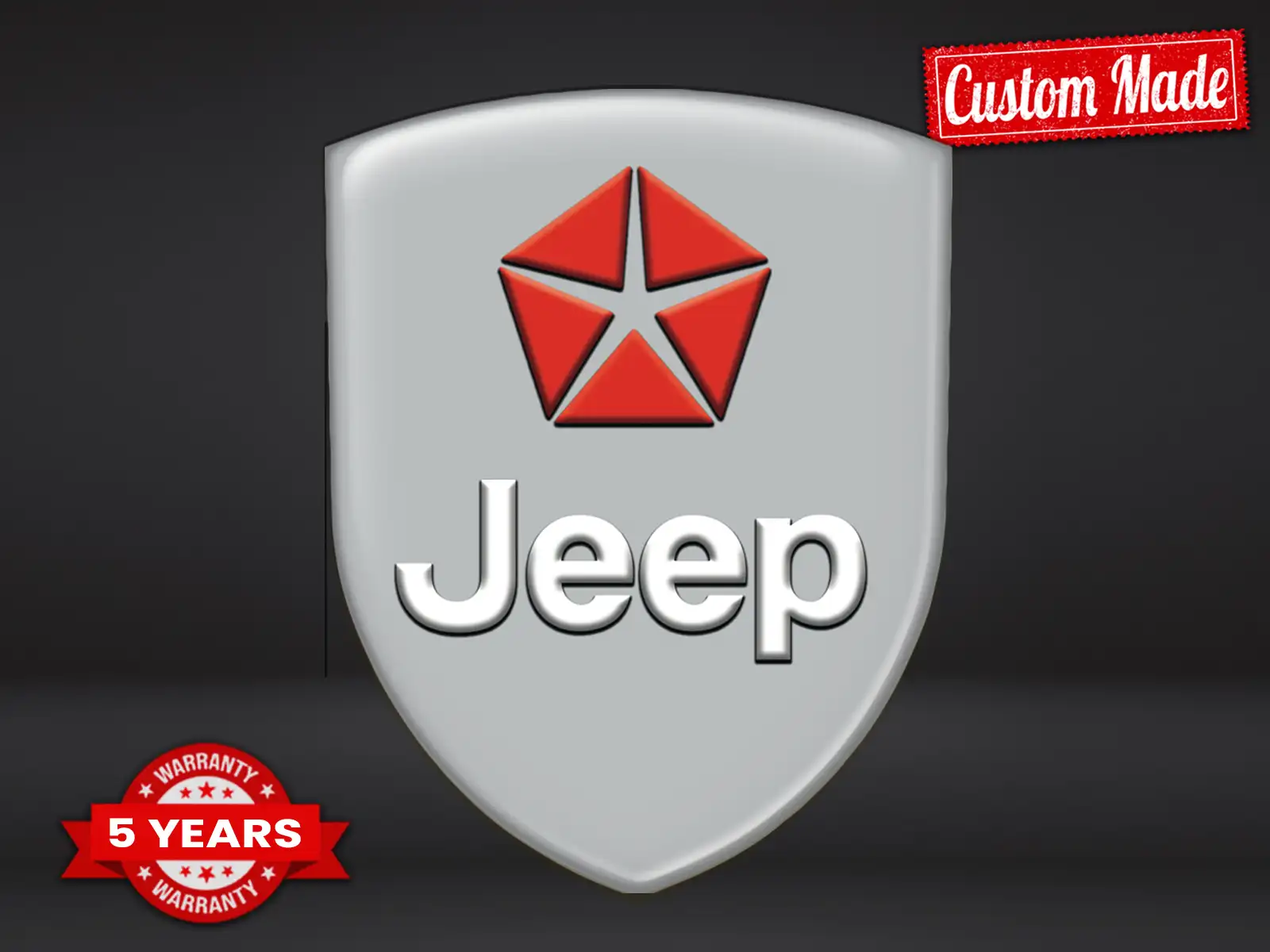 Jeep Emblemas Relieve Auto Pro Máximo Duradero Estilo Moderno